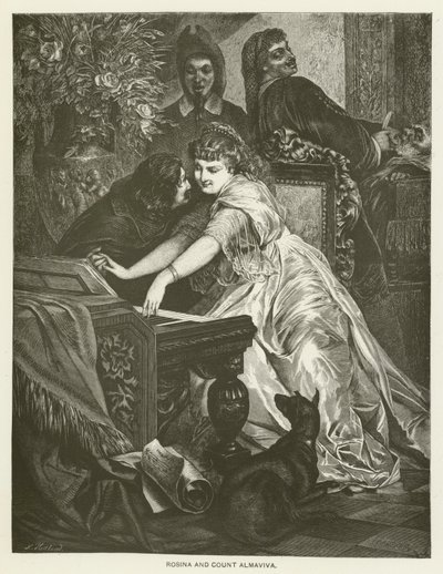 Rosina et le Comte Almaviva - after Ferdinand Keller