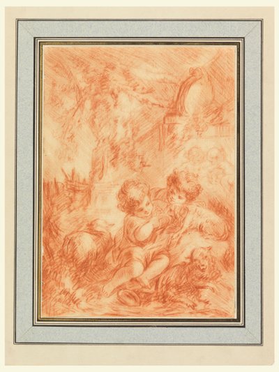 Deux enfants - after Francois Boucher