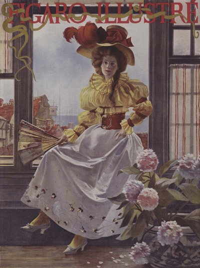 Attente. Couverture de Le Figaro Illustré, décembre 1893 - after Francois Flameng