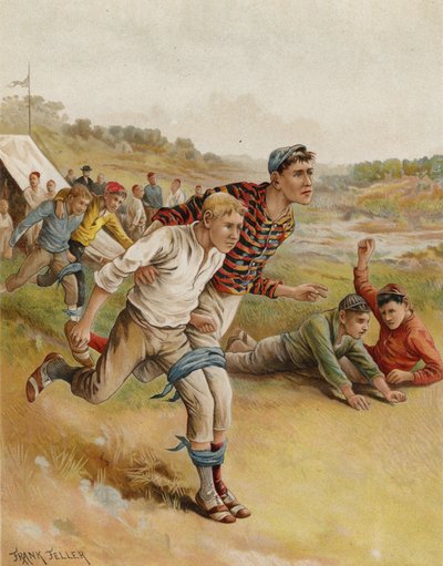 Une course à trois jambes - after Frank Feller