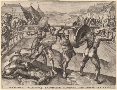 Bataille des Horaces et des Curiaces - after Frans Floris I