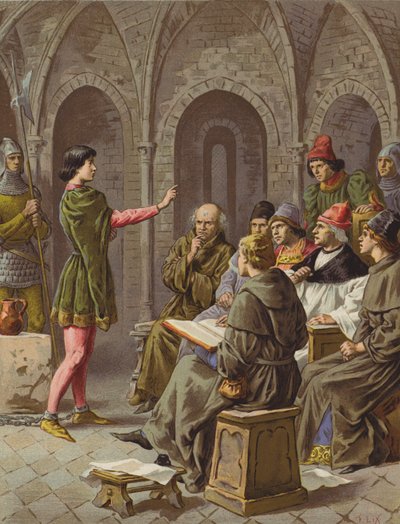 Le Procès (chromolitho) - after Frederic Theodore Lix