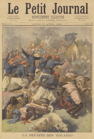 La défaite des Touaregs - after Frederic Theodore Lix