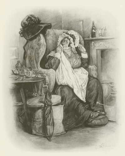Mme Gamp - after Frederick Barnard