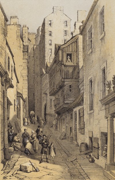 Fleshmarket Close, Édimbourg - after George Cattermole