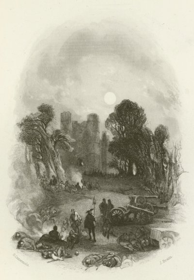 Le Camp du Roi, avant le Château de Donnington - after George Cattermole