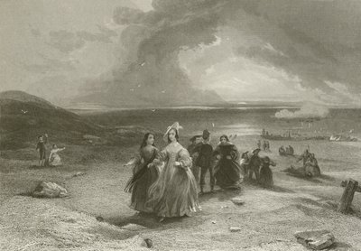 La Reine à Burlington - after George Cattermole