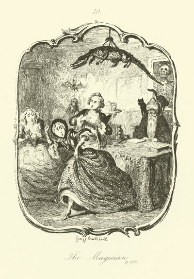 Illustration pour Peregrine Pickle de Tobias Smollett - after George Cruikshank