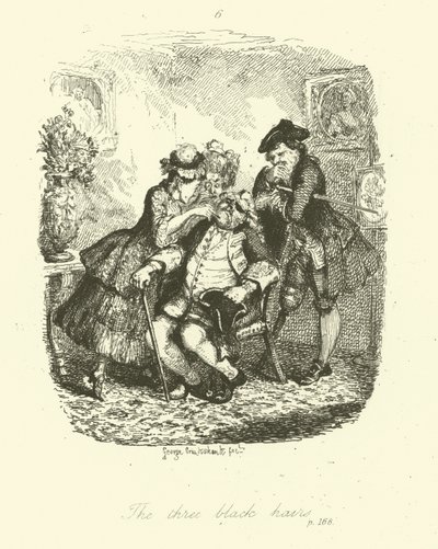 Illustration pour Peregrine Pickle de Tobias Smollett - after George Cruikshank