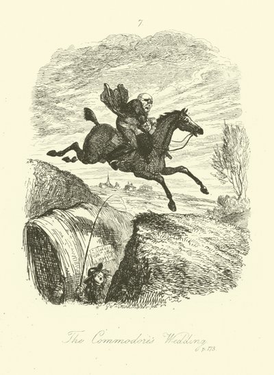 Illustration pour Peregrine Pickle de Tobias Smollett - after George Cruikshank