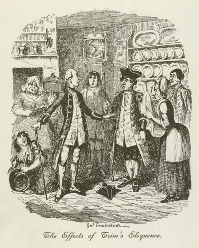 Illustration pour Tristram Shandy - after George Cruikshank