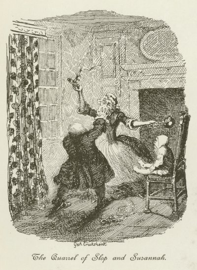 Illustration pour Tristram Shandy - after George Cruikshank