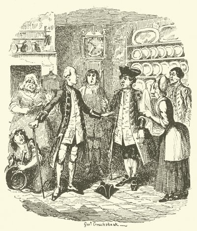 Illustration pour Tristram Shandy - after George Cruikshank