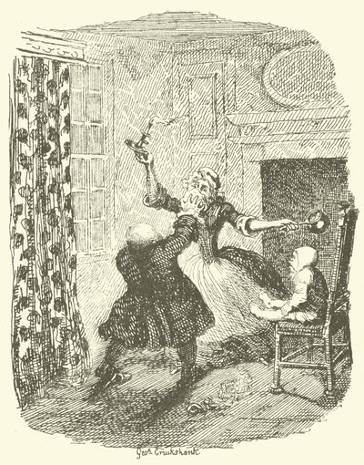 Illustration pour Tristram Shandy - after George Cruikshank