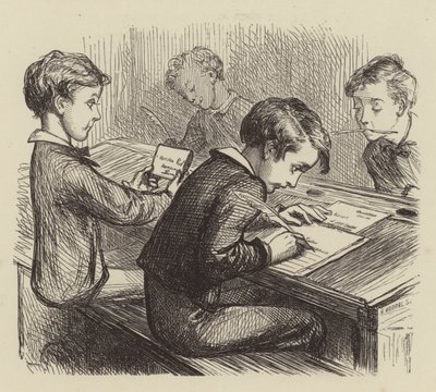 La lettre à la maison - after George Housman Thomas