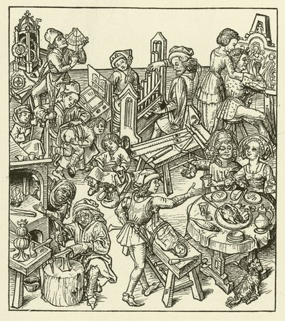 Vie bourgeoise au Moyen Âge - after German School