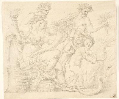 Perséphone et Dionysos - after Giulio Romano