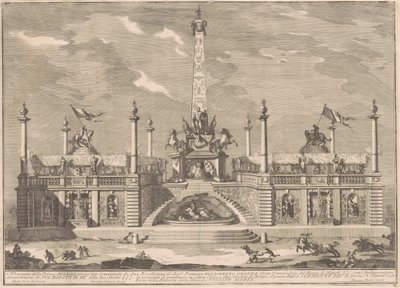 La Prima Macchina pour la Chinea de 1758: Une "Deliziosa" avec des Jardins Suspendus - after Giuseppe Palazzi Giuseppe Pozzi after Paolo Posi