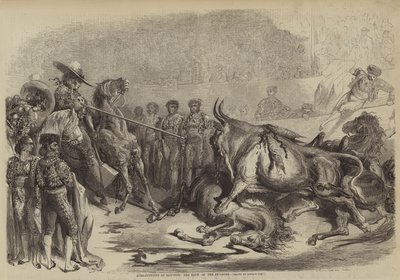 Corrida à Bayonne, le coup du picador - Gustave after Dore