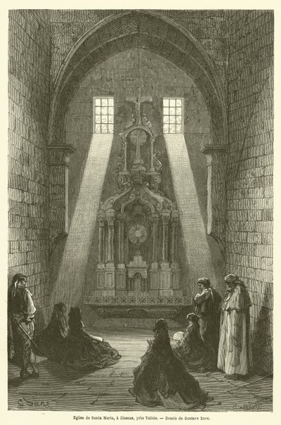 Église de Santa Maria, à Illescas, près de Tolède - Gustave after Dore