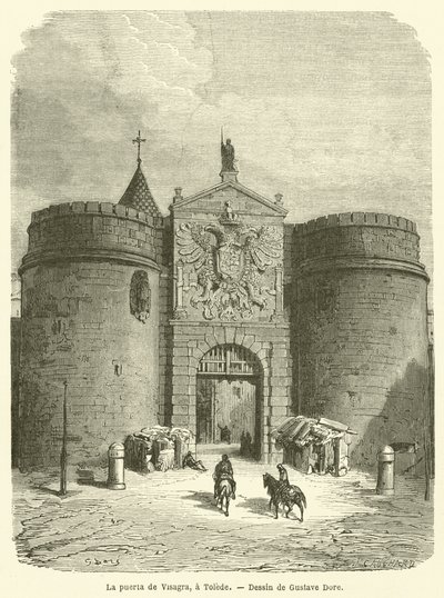 La Puerta de Visagra, à Tolède - Gustave after Dore
