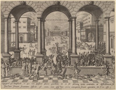 Le Massacre sous le Triumvirat romain - after Hans Vredeman de Vries