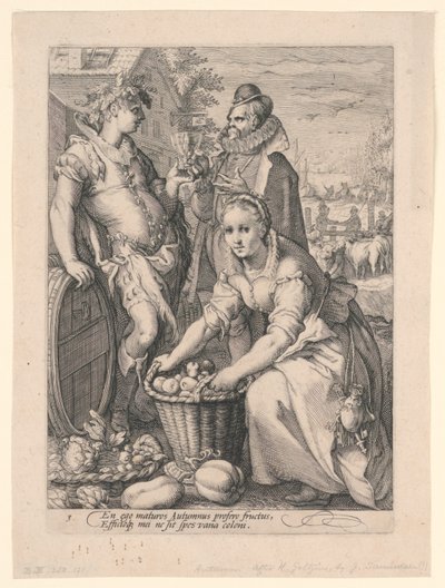 Les Quatre Saisons (Automne) - after Hendrik Goltzius