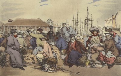 Marché aux poissons - after Henri Bonaventure Monnier