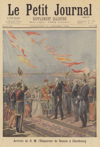 Arrivée du tsar Nicolas II de Russie à Cherbourg - after Henri Meyer
