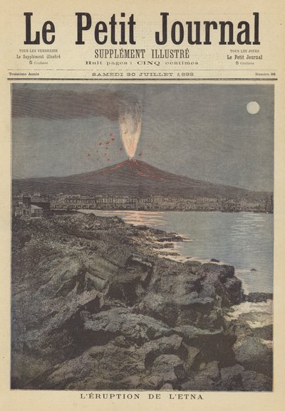 Éruption du mont Etna - after Henri Meyer