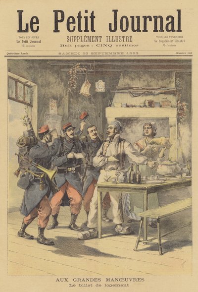 Manœuvres militaires françaises - after Henri Meyer