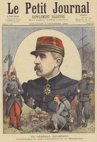 Général Duchesne, commandant du Corps expéditionnaire français à Madagascar - after Henri Meyer