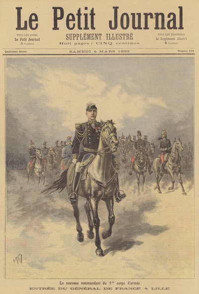 Le général de France, nouveau commandant du 1er corps de l