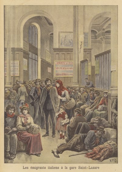 Émigrants italiens vers l