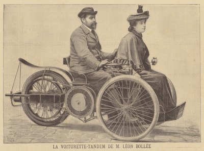 Voiturette tandem Léon Bollée - after Henri Meyer