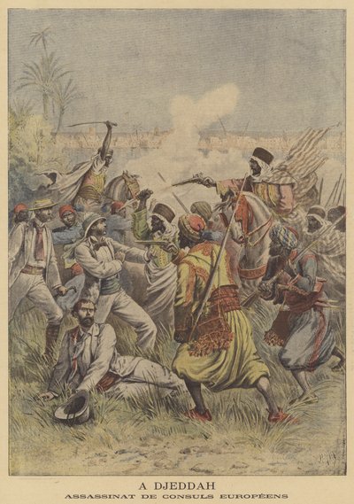 Meurtre de diplomates européens à Djeddah - after Henri Meyer