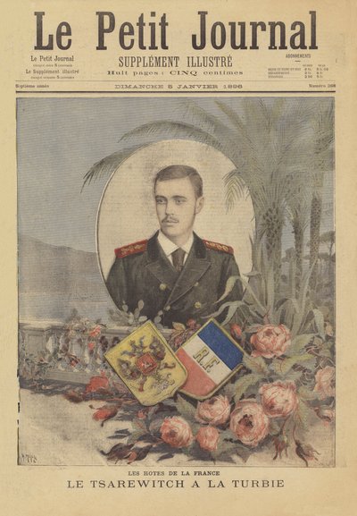 Visiteurs royaux en France : Le tsarévitch russe à La Turbie - after Henri Meyer