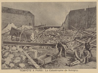 Dégâts de la tempête à Bobigny, Paris - after Henri Meyer