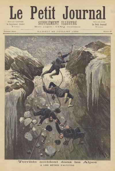 Terrible accident dans les Alpes - after Henri Meyer