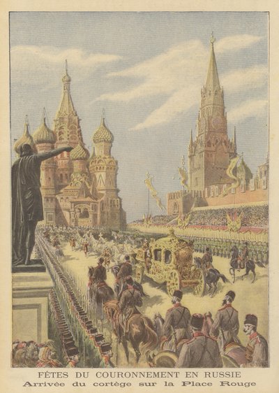 Le couronnement du tsar Nicolas II et de la tsarine Alexandra de Russie - after Henri Meyer