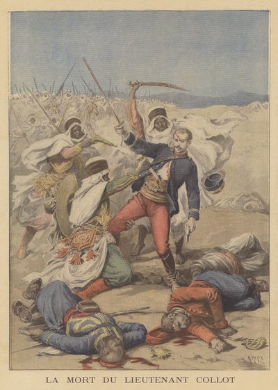 La mort du lieutenant Collot - after Henri Meyer