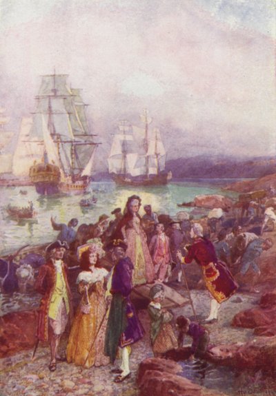 Débarquement des Loyalistes, 1783 - after Henry Sandham