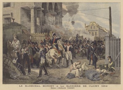 Le maréchal Moncey à la porte de Clichy en 1814 - after Horace Vernet