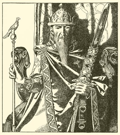 Le roi Mark de Cornouailles - after Howard Pyle