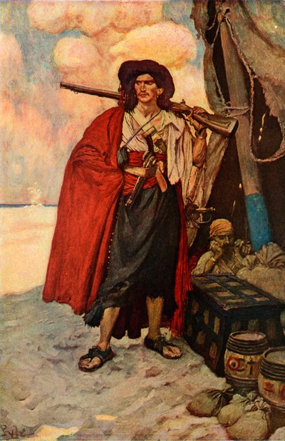Le boucanier était un personnage pittoresque - after Howard Pyle