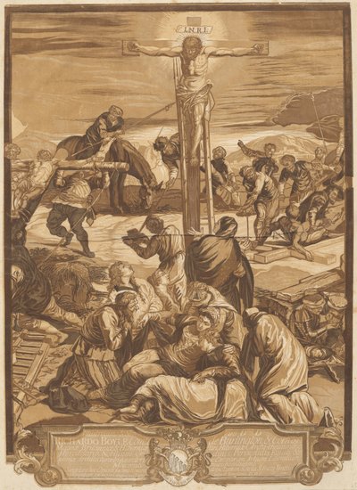 La Crucifixion (panneau central) - after Jacopo Tintoretto John Baptist Jackson