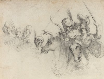 Figures à cheval - after Jacques Bellange
