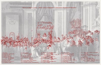 Le Couronnement de Napoléon comme Empereur des Français à Notre-Dame de Paris, 1804 - after Jacques Louis David