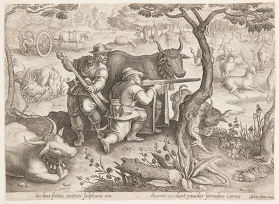 Chasse au cerf - after Jan van der Straet, called Stradanus