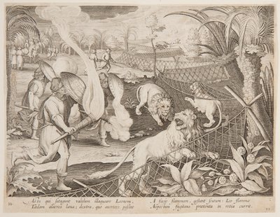 Piège à Lion - after Jan van der Straet, called Stradanus